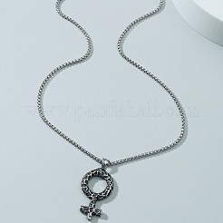 Viking 304 Edelstahl-Anhänger mit weiblichem Symbol&nbsp;WG343F0-01