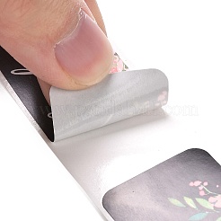 Geschenkanhänger aus Papier mit Blumenmuster&nbsp;X-DIY-C011-01A