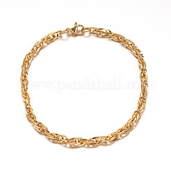Bracelets à chaîne en acier inoxydable 304&nbsp;BJEW-L531-05G
