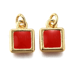 Messing Emaille Anhänger / charms&nbsp;KK-C106-07G