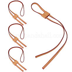 4 Stück Kordelzug aus PU-Leder für Beuteltasche&nbsp;AJEW-CL0001-30A