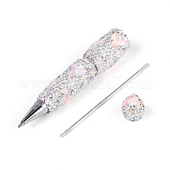 Stylo à bille en résine et argile polymère avec strass en forme de queue de poisson&nbsp;AJEW-T013-05E