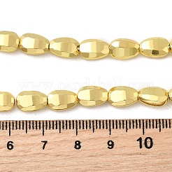 Chapelets de perles en verre électroplaqué&nbsp;EGLA-F166-12