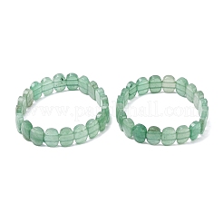 Natürliche grüne Aventurin-Armbänder mit facettierten Perlen&nbsp;BJEW-K251-07E