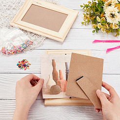 Kit para hacer marcos de fotos con mosaico de conchas y chips de diy&nbsp;DIY-OC0004-48