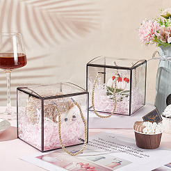 Transparente Geschenkbox aus PET-Kunststoff&nbsp;OBOX-WH0016-05B