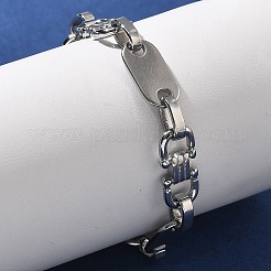 304 Edelstahl ovale Gliederkettenarmbänder für Damen und Herren&nbsp;LS-BJEW-A033-04P