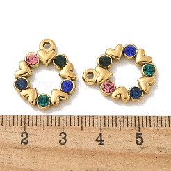 Ciondoli in strass in acciaio inossidabile 304&nbsp;STAS-I322-57G