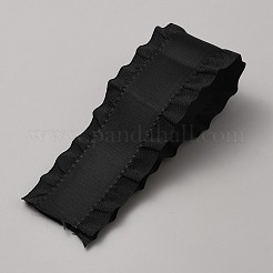 Ruban de dentelle à volants en polyester&nbsp;DIY-WH0472-44B