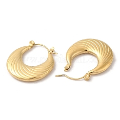 Boucles d'oreilles créoles épaisses en acier inoxydable 304 avec placage ionique (IP)&nbsp;EJEW-Z022-08G