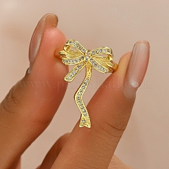 Anelli per polsini da donna in ottone con micro pavé di zirconi cubici&nbsp;UD9678-2
