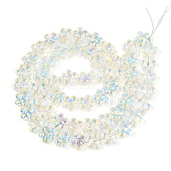 Brins de perles de verre électrolytiques transparentes&nbsp;GLAA-T023-38A-08