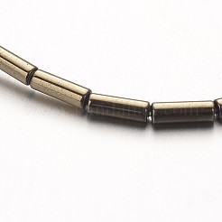 Electroplate non magnetici ematite sintetico fili di perline&nbsp;G-F300-37A