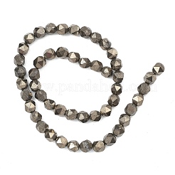 Stränge aus natürlichen Goldpyritperlen&nbsp;G-G458-I01-8mm