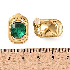 Orecchini a perno da donna in acciaio inossidabile 304 con inserti in vetro.&nbsp;SA-CBA8C9C-03G