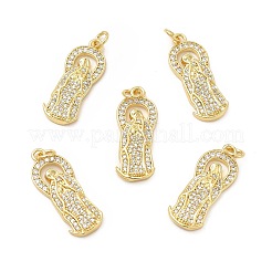 Ottone micro spianare pendenti zirconi&nbsp;KK-E068-VB089