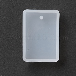 Moules en silicone pendentif rectangle&nbsp;X-DIY-K047-02