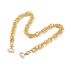 Asas de bolsa de cadenas de doble enlace de aluminio&nbsp;AJEW-BA00087
