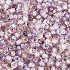 Perles de rocaille en verre picasso&nbsp;SEED-Q041-02I