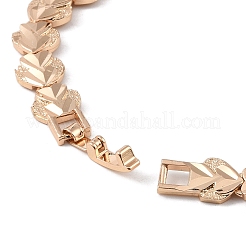 Messing-Gliederkettenarmbänder für Frauen und Männer&nbsp;BJEW-P324-01F-KCG
