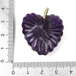 Natürliche Amethyst geschnitzte Anhänger&nbsp;G-C276-01G-03