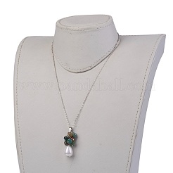 Colliers pendentif pierres précieuses naturelles&nbsp;NJEW-JN02252
