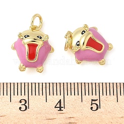 Messing Emaille Anhänger / charms&nbsp;KK-C110-20C-G