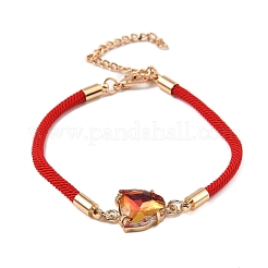 12 pz 12 colori braccialetti in poliestere&nbsp;BJEW-P340-03G