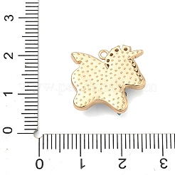 Pendenti in zirconi cubici trasparenti in micro pavè di ottone&nbsp;KK-G556-05G-01