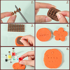 1 ensemble d'emporte-pièces en plastique PP pour gaufrage de biscuits en forme de lettres A à Z&nbsp;AJEW-CP0007-34