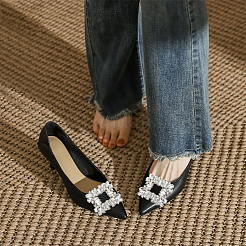4 Stück Schuhdekorationen aus 2 Legierungskristallen mit Strassen&nbsp;FIND-WR0011-29A