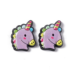 Cabochons en résine opaque&nbsp;LS-RESI-C027-05D