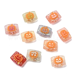 Halloween mattierte transparente Harzperlen&nbsp;RESI-A048-01A