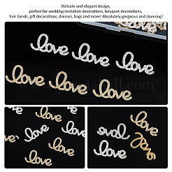 40 Stück 2 Farben Legierung Strass Cabochons&nbsp;FIND-FH0010-89