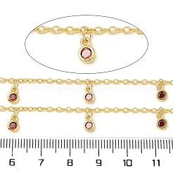 Chaînes à maillons en laiton et zircone cubique&nbsp;CHC-H112-02G-05