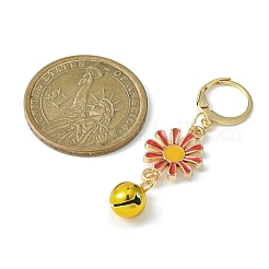 Décoration de pendentifs en émail en alliage de marguerite&nbsp;HJEW-JM01047