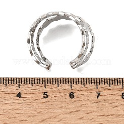 Anneaux ouverts de manchette en laiton&nbsp;RJEW-F215-04P