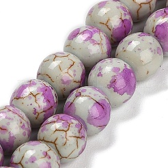 Chapelets de perles en turquoise synthétique&nbsp;TURQ-F019-03D
