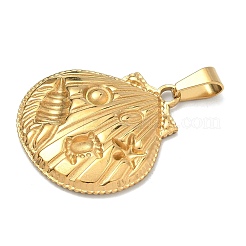 Pendentifs en acier inoxydable 304&nbsp;STAS-F336-13G-01