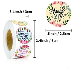 Runde Dankeschön-Geschenkaufkleberrollen aus Papier&nbsp;PW-WG28977-01