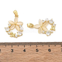 Messing micro pave klare zirkonia anhänger&nbsp;CU-CBA8C34-04G