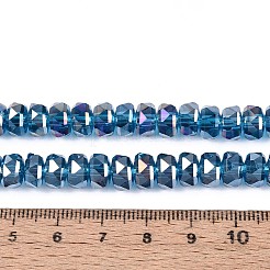 Chapelets de perles en verre transparent électrolytique&nbsp;X-EGLA-N022-04A-D07