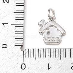 Pendentifs avec zircon cubiques à micro-pavés en laiton&nbsp;KK-G544-38P