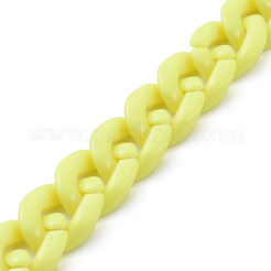 Handgefertigte undurchsichtige Acryl-Bordsteinketten&nbsp;X-AJEW-JB00662-08