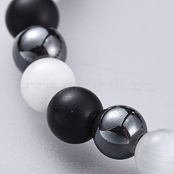 Stretch-Armbänder für Katzenaugen&nbsp;X-BJEW-JB04591-01