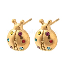 Boucles d'oreilles à tige en acier inoxydable 304&nbsp;EJEW-F375-02G