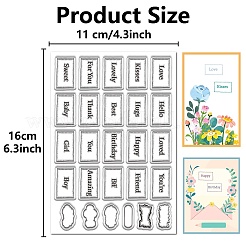 Plastikstempel&nbsp;DIY-WH20018-0298