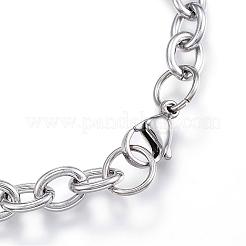 Bracciali con ciondoli in acciaio inossidabile 304 anti-ossidazione&nbsp;BJEW-G544-19P