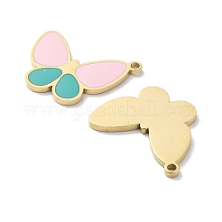 Pendentifs en acier inoxydable 304 avec placage ionique (IP)&nbsp;STAS-P339-13G-01