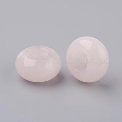 Naturel a augmenté de perles européennes de quartz&nbsp;G-G740-14x8mm-08